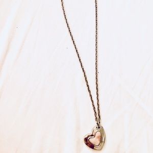 Stainless steel heart pendant necklace from Italy